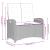 Set mobilier de grădină cu perne, 4 piese, gri, poliratan GartenMobel Dekor
