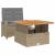 Set mobilier de grădină, 2 piese, cu perne, bej, poliratan GartenMobel Dekor