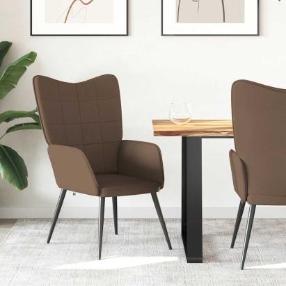 Scaun de relaxare, maro, material textil GartenMobel Dekor