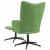 Scaun de relaxare cu taburet, verde deschis, catifea GartenMobel Dekor