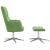 Scaun de relaxare cu taburet, verde deschis, catifea GartenMobel Dekor
