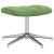 Scaun de relaxare cu taburet, verde deschis, catifea GartenMobel Dekor