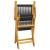 Set mobilier de grădină 5 piese polipropilenă neagră/lemn masiv GartenMobel Dekor