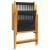 Set mobilier de grădină 7 piese polipropilenă neagră/lemn masiv GartenMobel Dekor
