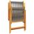 Set mobilier de grădină 7 piese polipropilenă gri/lemn masiv GartenMobel Dekor