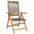 Set mobilier de grădină 7 piese polipropilenă gri/lemn masiv GartenMobel Dekor