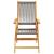 Set mobilier de grădină 7 piese polipropilenă gri/lemn masiv GartenMobel Dekor