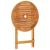 Set mobilier bistro, 3 piese, bej, polipropilenă și lemn masiv GartenMobel Dekor