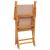 Set mobilier bistro, 3 piese, textil taupe/lemn masiv GartenMobel Dekor