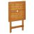 Set mobilier bistro, 3 piese, textil taupe/lemn masiv GartenMobel Dekor