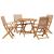 Set mobilier de grădină 5 piese textil taupe/lemn masiv GartenMobel Dekor