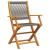 Set mobilier de grădină 5 piese polipropilenă gri/lemn masiv GartenMobel Dekor