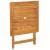 Set mobilier bistro, 3 piese, textil taupe/lemn masiv GartenMobel Dekor