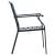 Set scaune de grădină stivuibile, 7 buc., antracit, oțel vopsit GartenMobel Dekor