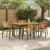 Set de masă pentru grădină 7 pcs Negru Lemn Solid de Acacia GartenMobel Dekor