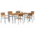 Set de masă pentru grădină 7 pcs Gri Lemn Solid de Acacia GartenMobel Dekor