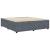 Cadru de pat fără saltea, gri închis, 200x200 cm, catifea GartenMobel Dekor