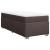 Pat box spring cu saltea, maro închis, 80x200 cm, textil GartenMobel Dekor