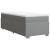 Pat box spring cu saltea, gri deschis, 90x200 cm, textil GartenMobel Dekor