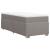 Pat box spring cu saltea, gri taupe, 100x200 cm, textil GartenMobel Dekor