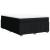 Pat box spring cu saltea, negru, 140x190 cm, textil GartenMobel Dekor