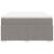 Pat box spring cu saltea, gri taupe, 140x200 cm, textil GartenMobel Dekor