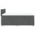 Pat box spring cu saltea, gri închis, 140x190 cm, textil GartenMobel Dekor