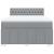 Pat box spring cu saltea, gri deschis, 140x190 cm, textil GartenMobel Dekor