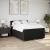 Pat box spring cu saltea, negru, 140x190 cm, textil GartenMobel Dekor
