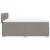 Pat box spring cu saltea, gri taupe, 140x200 cm, textil GartenMobel Dekor