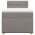 Pat box spring cu saltea, gri taupe, 100x200 cm, textil GartenMobel Dekor