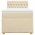 Pat box spring cu saltea, crem, 100x200 cm, textil GartenMobel Dekor