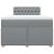 Pat box spring cu saltea, gri deschis, 120x190 cm, textil GartenMobel Dekor