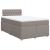 Pat box spring cu saltea, taupe, 120x190 cm material textil GartenMobel Dekor