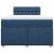 Pat box spring cu saltea, albastru, 120x190 cm, material textil GartenMobel Dekor