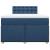 Pat box spring cu saltea, albastru, 120x190 cm, material textil GartenMobel Dekor