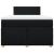 Pat box spring cu saltea, negru, 120x200 cm, textil GartenMobel Dekor