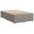 Pat box spring cu saltea, gri taupe, 120x200 cm, textil GartenMobel Dekor