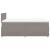 Pat box spring cu saltea, gri taupe, 120x200 cm, textil GartenMobel Dekor