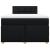Pat box spring cu saltea, negru, 120x200 cm, textil GartenMobel Dekor