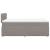 Pat box spring cu saltea, gri taupe, 120x200 cm, textil GartenMobel Dekor