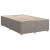 Pat box spring cu saltea, gri taupe, 120x200 cm, textil GartenMobel Dekor