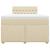 Pat box spring cu saltea, crem, 120x200 cm, textil GartenMobel Dekor
