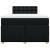 Pat box spring cu saltea, negru, 120x200 cm, textil GartenMobel Dekor