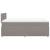 Pat box spring cu saltea, gri taupe, 120x200 cm, textil GartenMobel Dekor