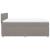 Pat box spring cu saltea, gri taupe, 140x200 cm, textil GartenMobel Dekor