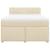 Pat box spring cu saltea, crem, 140x200 cm, textil GartenMobel Dekor