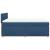 Pat box spring cu saltea, albastru, 140x200 cm, textil GartenMobel Dekor