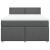 Pat box spring cu saltea, gri închis, 140x200 cm, textil GartenMobel Dekor