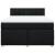 Pat box spring cu saltea, negru, 160x200 cm, textil GartenMobel Dekor